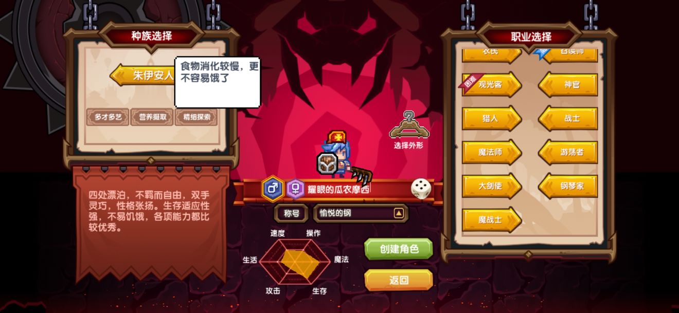 《伊洛纳elona》关于创建人物种族的个人看法