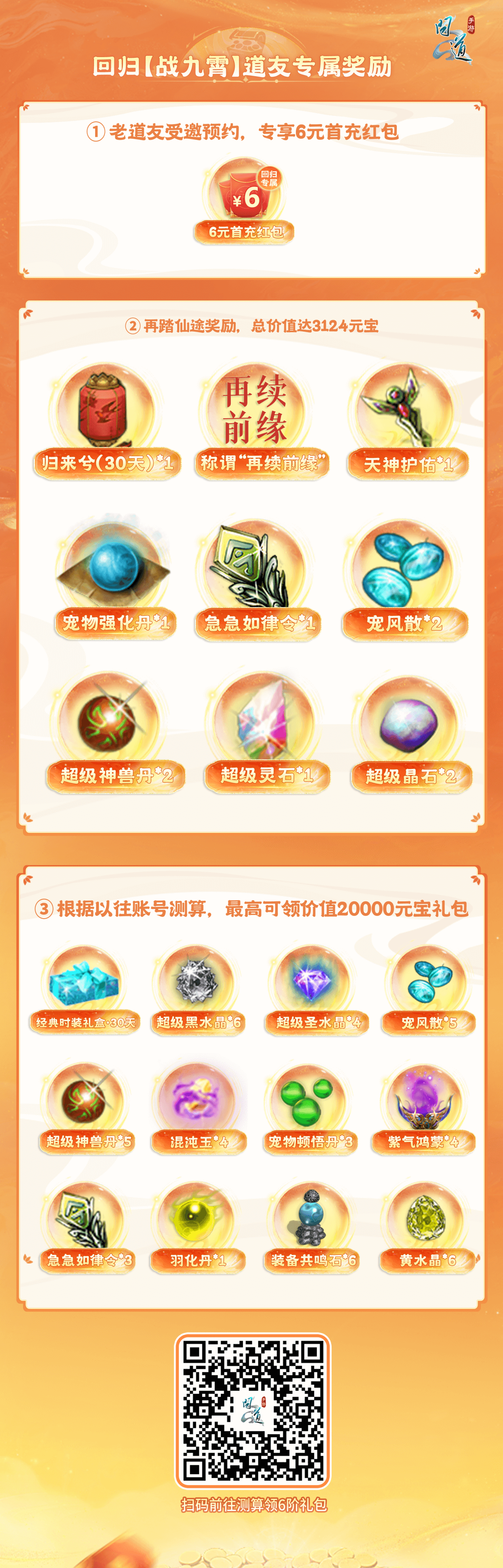 《问道》手游18888头赏得主怎么还不出现?再晚连这价值23124元宝的礼包都要过期了! 《问道》手游18888头赏得主怎么还不出现?再晚连这价值23124元宝的礼包都要过期了!