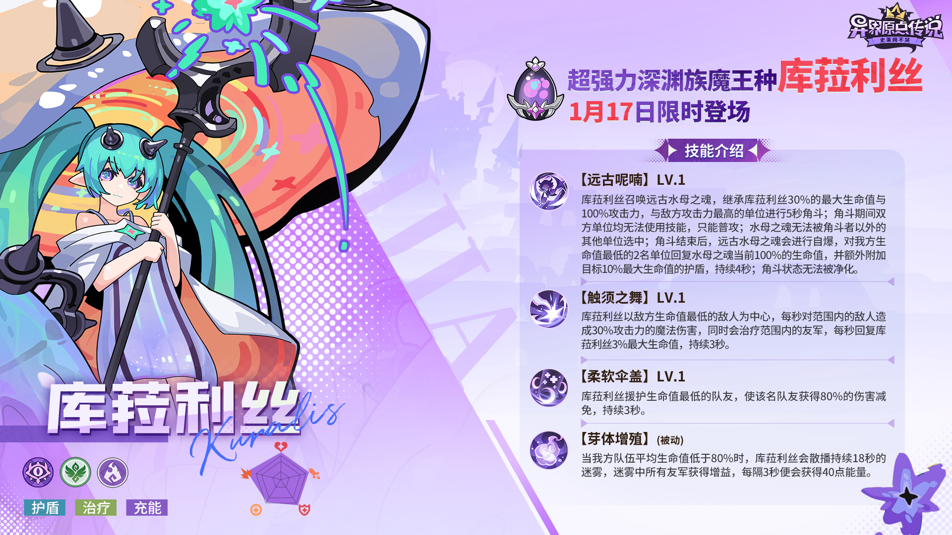 新年织美梦!《异界原点传说:史莱姆不哭》新角色库菈利丝登场! 新年织美梦!《异界原点传说:史莱姆不哭》新角色库菈利丝登场!