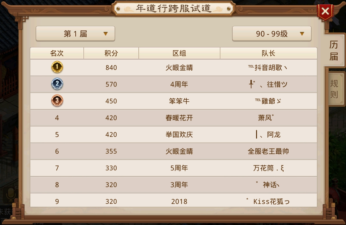 【问道】手游【2025年年道跨服战报】检验过去一年的成果， 决出中洲大陆的最强王者