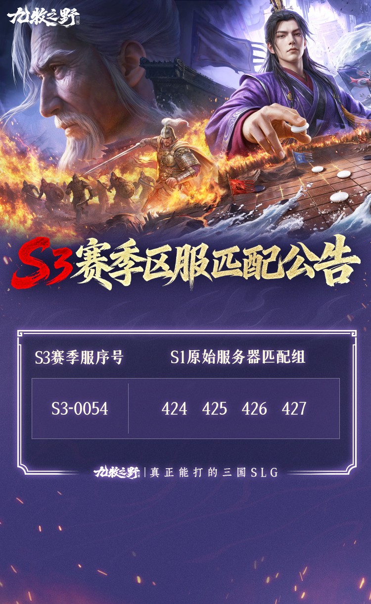 《九牧之野》S3赛季部分区服匹配分组公示 《九牧之野》S3赛季部分区服匹配分组公示